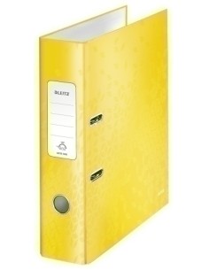 ARCHIVADOR LEITZ WOW A4 180º 80mm AMARIL - Pack de 10 unidades 10050116